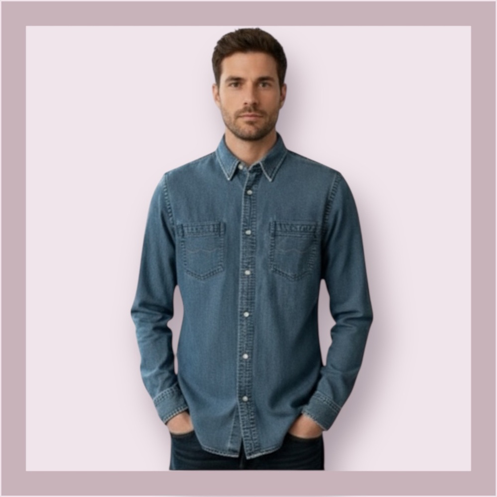 Robe Di Kappa Camicia Long Sleeve Denim Shirt